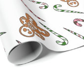 Gingerbread Skeleton Man Geschenkpapier (Rolleneckpunkt)