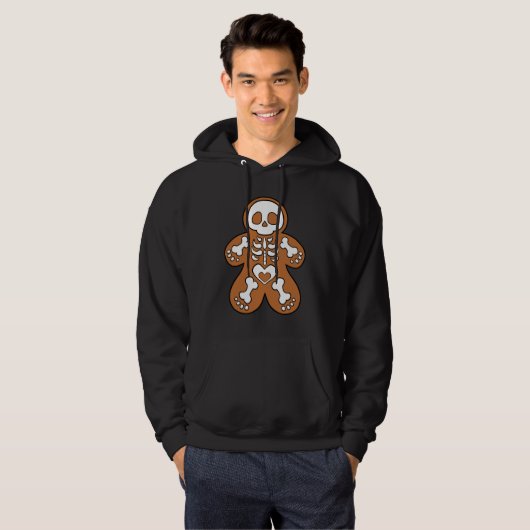 Gingerbread Skeleton Man Hoodie (Vorne ganz)