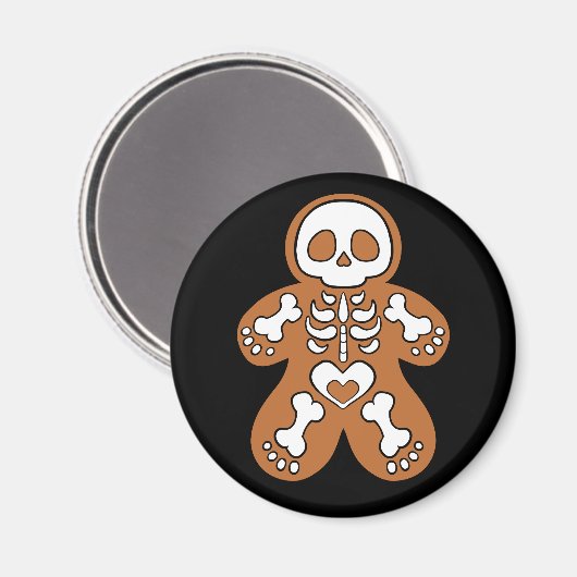 Gingerbread Skeleton Man Magnet (Vorderseite/Rückseite)