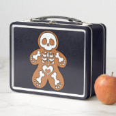 Gingerbread Skeleton Man Metall Brotdose (Beispiel)