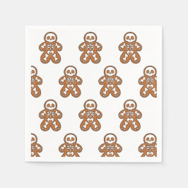 Gingerbread Skeleton Man Serviette
