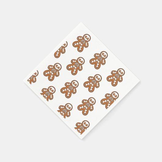Gingerbread Skeleton Man Serviette (Ecke)