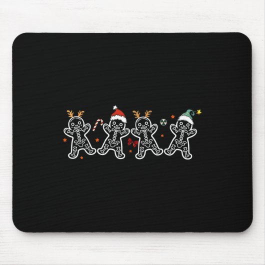 Gingerbread Skeleton Weihnachtsradiologie Shir Xra Mousepad (Vorne)