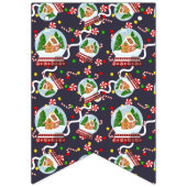 Gingerbread Snow Globes Wimpelkette (Zweite Fahne)