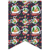 Gingerbread Snow Globes Wimpelkette (Dritte Fahne)