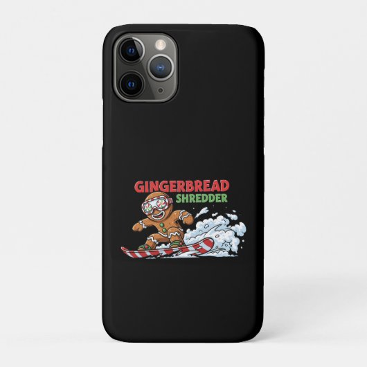 Gingerbread Snowboarder Case-Mate iPhone Hülle (Rückseite)