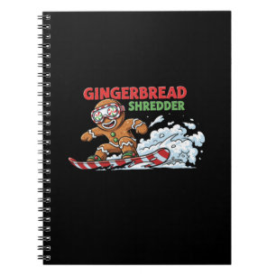 Gingerbread Snowboarder Notizblock