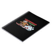 Gingerbread Snowboarder Notizblock (Linke Seite)