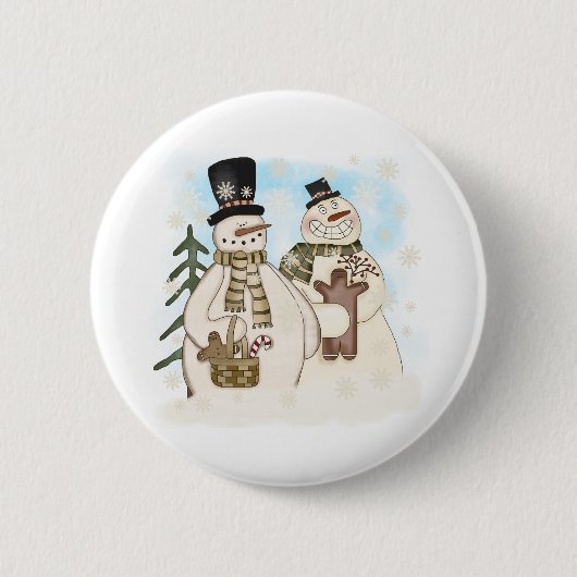 GINGERBREAD SNOWMAN BUTTON (Vorderseite)