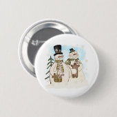 GINGERBREAD SNOWMAN BUTTON (Vorne & Hinten)