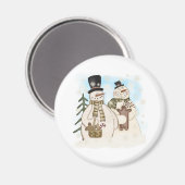 GINGERBREAD SNOWMAN MAGNET (Vorderseite/Rückseite)