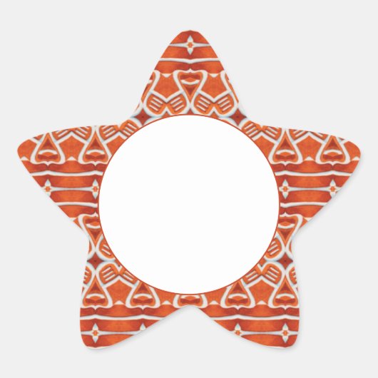 GINGERBREAD Star Matte Stickers (Vorderseite)