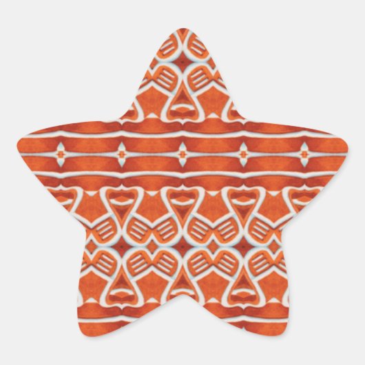 GINGERBREAD Star Stickers (Vorderseite)