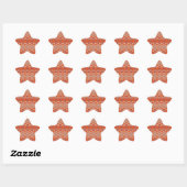 GINGERBREAD Star Stickers (Blatt)