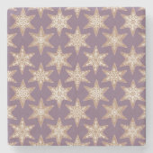 Gingerbread Stars Spiced Plum Steinuntersetzer (Vorderseite)