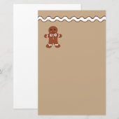 Gingerbread Stationery Briefpapier (Vorne/Hinten)