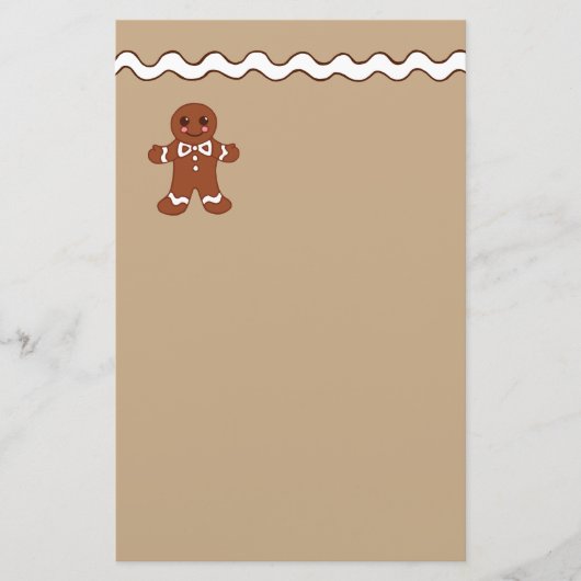 Gingerbread Stationery Briefpapier (Vorderseite)