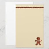 Gingerbread Stationery Briefpapier (Vorne/Hinten)