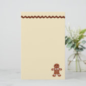 Gingerbread Stationery Briefpapier (Stehend Vorderseite)