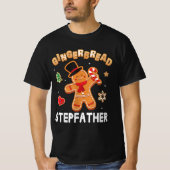 Gingerbread Stepfather Frohe Weihnachtsfeier T-Shirt (Vorderseite)