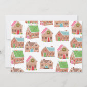 Gingerbread Street Holiday Foto Card Feiertagskarte (Rückseite)