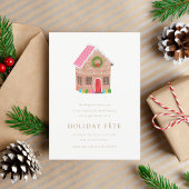 Gingerbread Street Holiday Party Einladungen