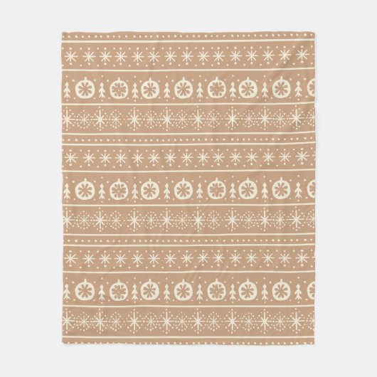 Gingerbread Stripe Fleecedecke (Vorderseite)