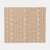 Gingerbread Stripe Fleecedecke (Vorderseite (Horizontal))