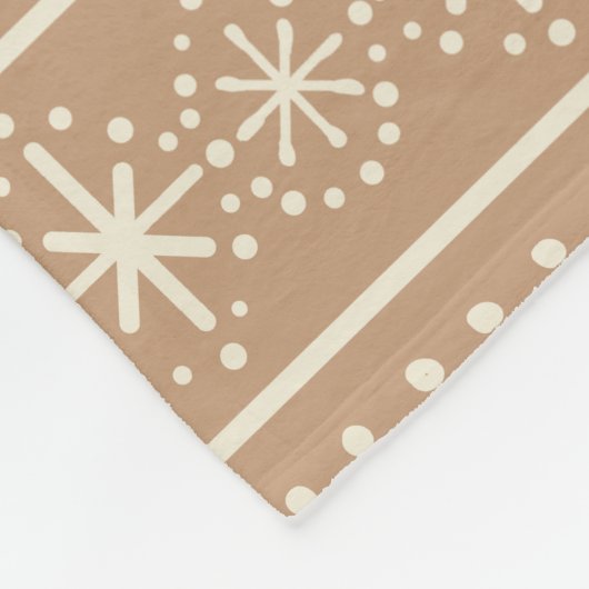 Gingerbread Stripe Fleecedecke (Ecke)