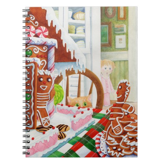 GINGERBREAD SURPRISE 6.5x8.75 Spiral-Notebook Notizblock (Vorderseite)