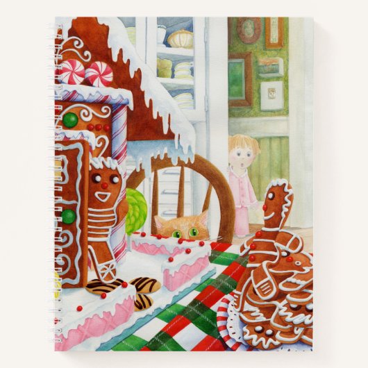 GINGERBREAD SURPRISE 8.5x11 Spiral-Notebook Notizblock (Vorderseite)