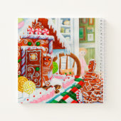 GINGERBREAD SURPRISE 8.5x8.5 SpiralNotebook Notizblock (Rückseite)