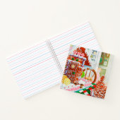 GINGERBREAD SURPRISE 8.5x8.5 SpiralNotebook Notizblock (Innenseite)