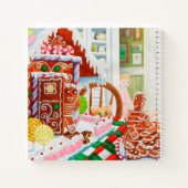 GINGERBREAD SURPRISE 8.5x8.5 SpiralNotebook Notizblock (Rückseite)