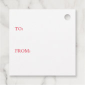 GINGERBREAD SURPRISE Square Gift Tags Geschenkanhänger (Rückseite)