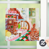 GINGERBREAD SURPRISE Square Window Cloning Decal Fensteraufkleber (Zuhause)