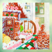 GINGERBREAD SURPRISE Square Window Cloning Decal Fensteraufkleber (Blatt 3)