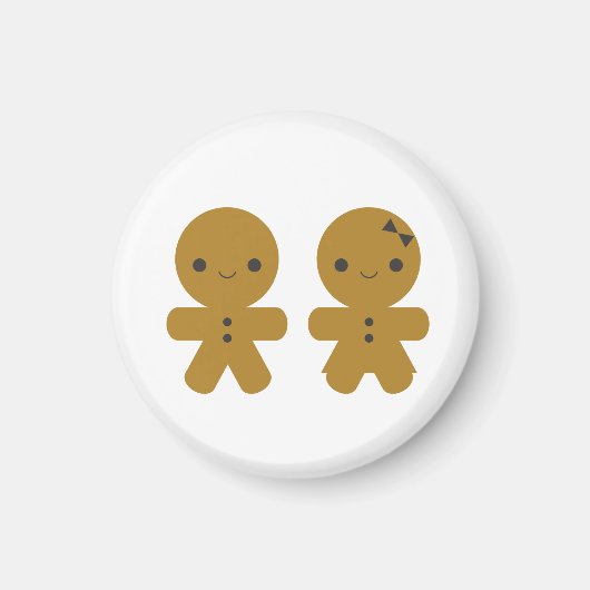 Gingerbread Sweethearts Magnet (Vorne)