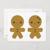 Gingerbread Sweethearts Postkarte (Vorne/Hinten)
