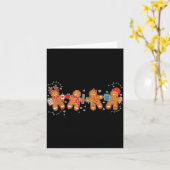 Gingerbread Teacher Holiday For Teacher Staff Chri Karte (Gelbe Blume)