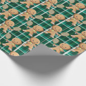 Gingerbread Tennis Grand Slam 🎾 🎄 Geschenkpapier (Ecke)