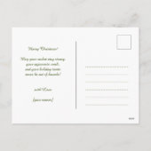 Gingerbread Tennis Grand Slam 🎾 Sondertext 🎄 Feiertagspostkarte (Rückseite)