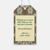 Gingerbread Tennis Grand Slam 🎾 Sondertext 🎄 Geschenkanhänger (Rückseite)