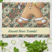 Gingerbread Tennis Grand Slam 🎾 Sondertext 🎄 Geschirrtuch (Gefaltet)