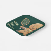 Gingerbread Tennis Grand Slam 🎾 Sondertext 🎄 Pappteller (Gewinkelt)