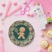 Gingerbread Tennis Grand Slam 🎾 Sondertext 🎄 Pappteller (Party)