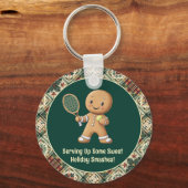 Gingerbread Tennis Grand Slam 🎾 Sondertext 🎄 Schlüsselanhänger (Vorderseite)