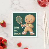 Gingerbread Tennis Grand Slam 🎾 Sondertext 🎄 Serviette (Beispiel)