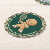 Gingerbread Tennis Grand Slam 🎾 Sondertext 🎄 Untersetzer (angewinkelt)