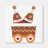 Gingerbread Train Magnet (Vorne)